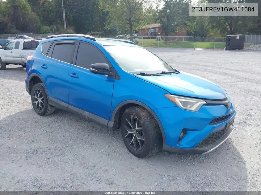 TOYOTA RAV 4 2016, VIN 2T3JFREV1GW411084