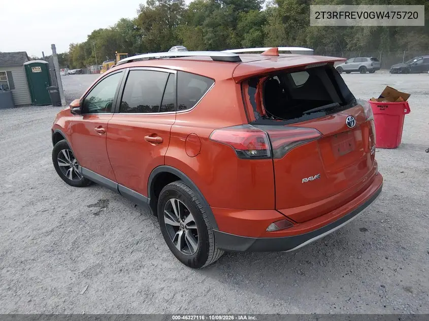 2016 TOYOTA RAV 4 VIN 2T3RFREV0GW475720 — фото 3