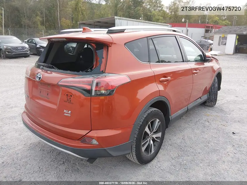 2016 TOYOTA RAV 4 VIN 2T3RFREV0GW475720 — фото 4