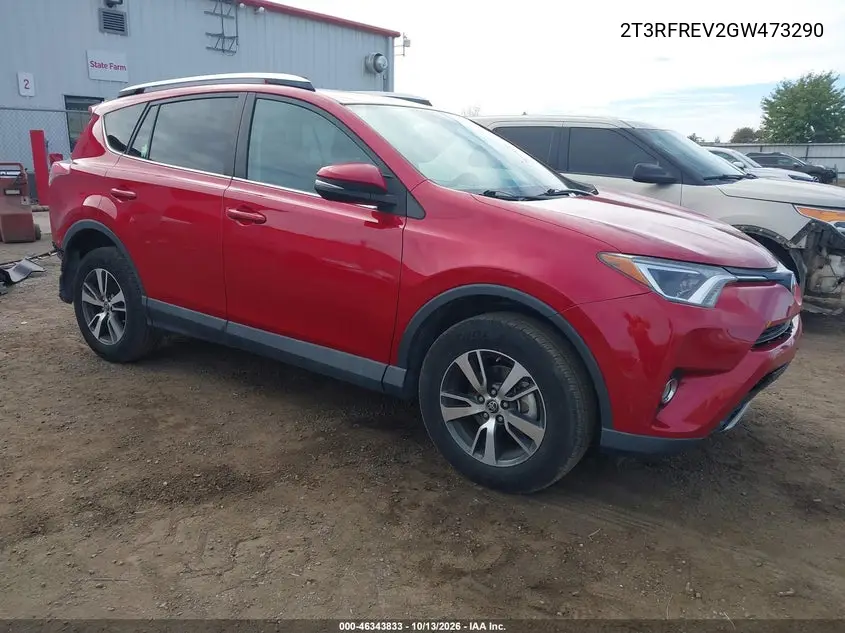 TOYOTA RAV 4 2016, VIN 2T3RFREV2GW473290