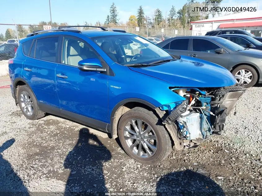 TOYOTA RAV 4 2016, VIN JTMDJREVXGD049426