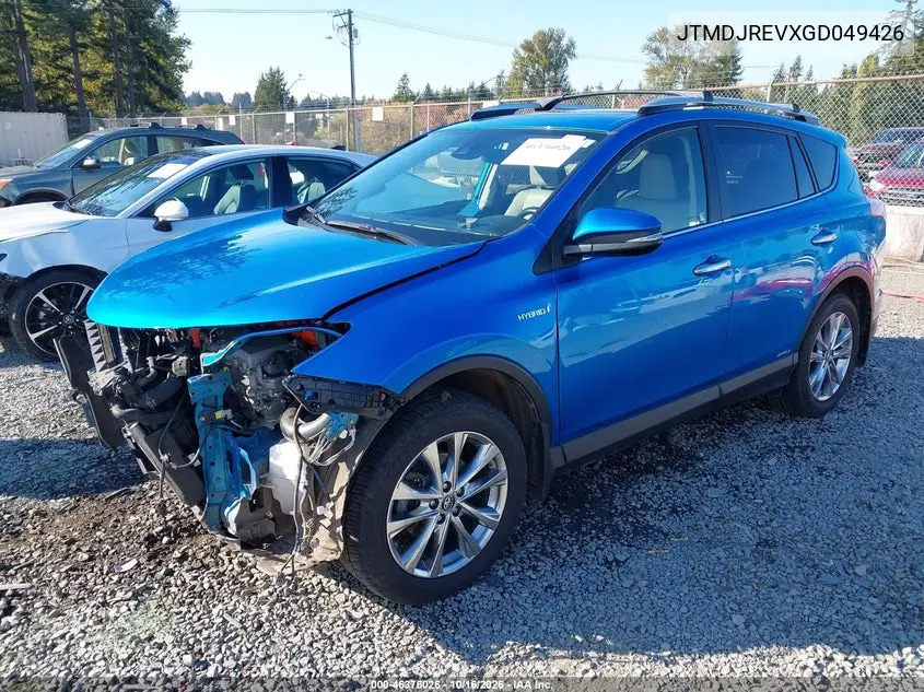 2016 TOYOTA RAV 4 VIN JTMDJREVXGD049426 — фото 2