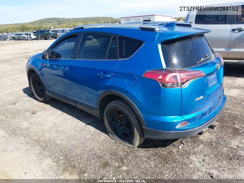 TOYOTA RAV 4 2016, VIN 2T3ZFREV0GW284153