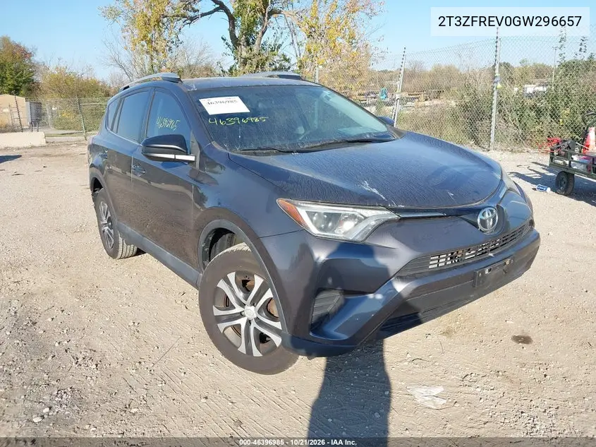 TOYOTA RAV 4 2016, VIN 2T3ZFREV0GW296657