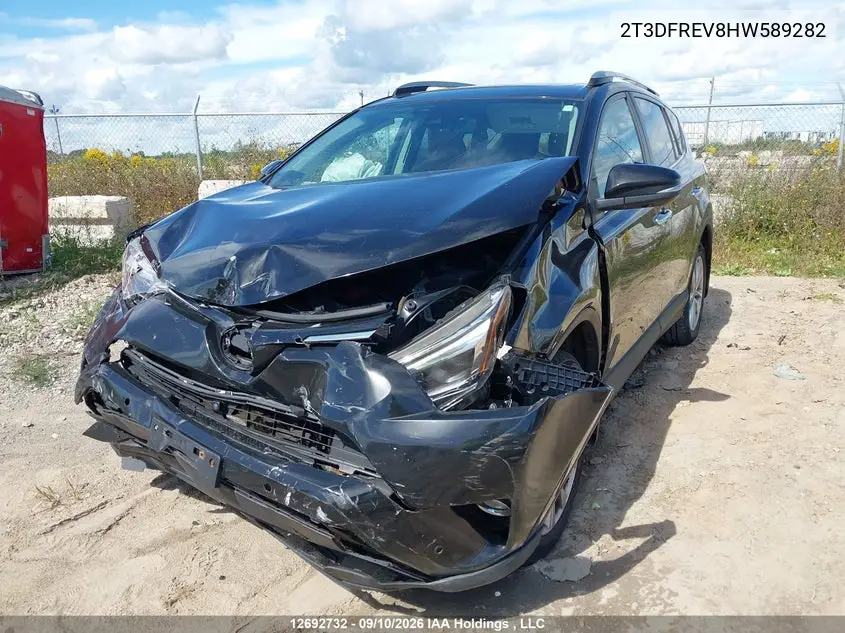 2017 TOYOTA RAV 4 VIN 2T3DFREV8HW589282 — фото 2