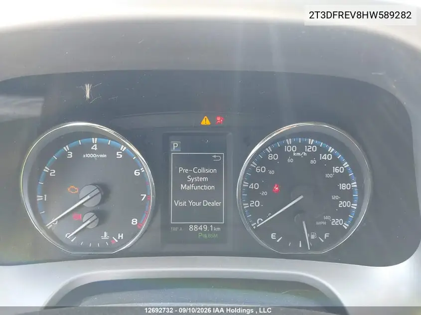 2017 TOYOTA RAV 4 VIN 2T3DFREV8HW589282 — фото 7