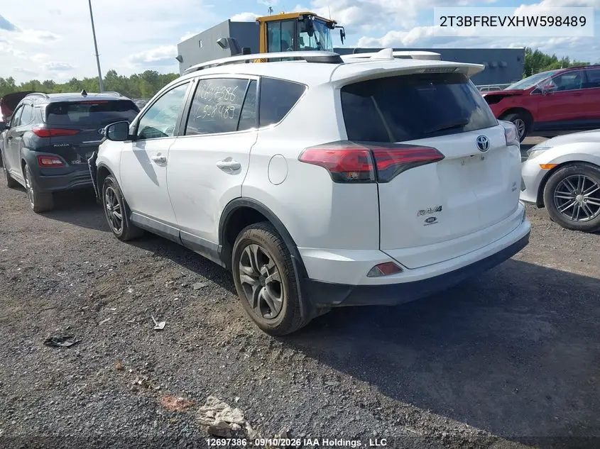2017 TOYOTA RAV 4 VIN 2T3BFREVXHW598489 — фото 3