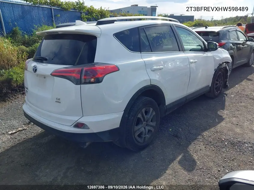 2017 TOYOTA RAV 4 VIN 2T3BFREVXHW598489 — фото 4