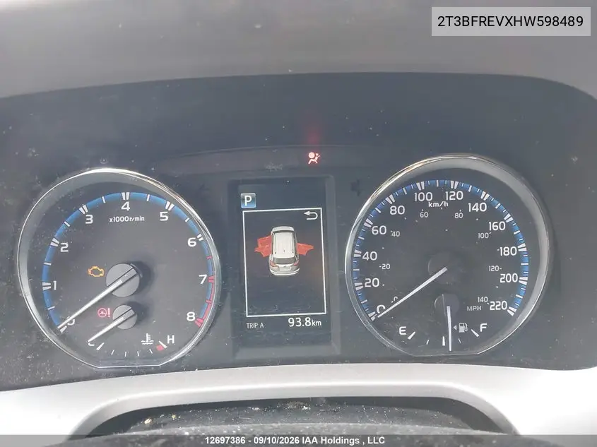 2017 TOYOTA RAV 4 VIN 2T3BFREVXHW598489 — фото 7