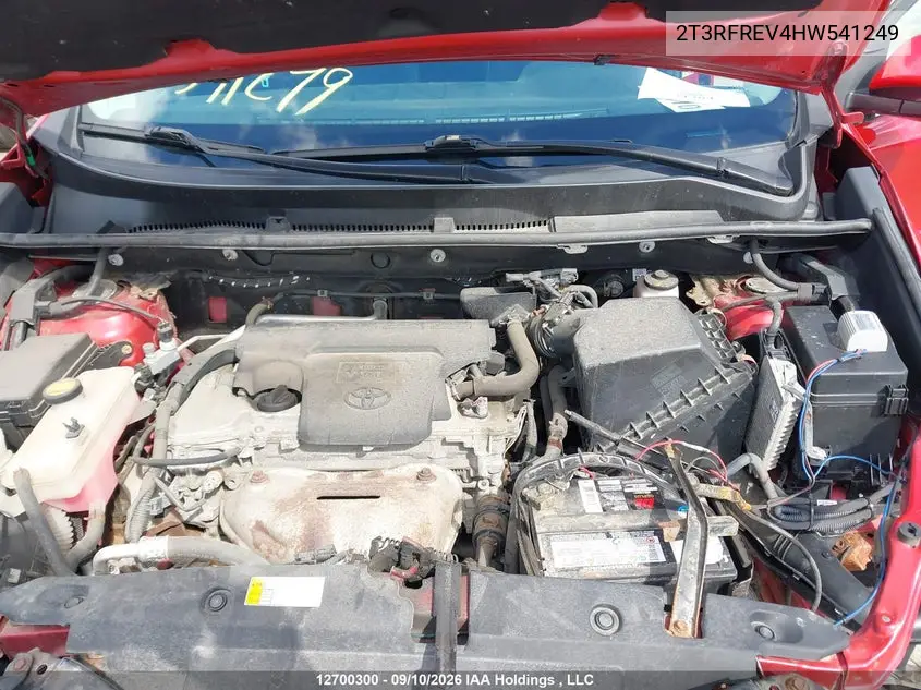 2017 TOYOTA RAV 4 VIN 2T3RFREV4HW541249 — фото 10