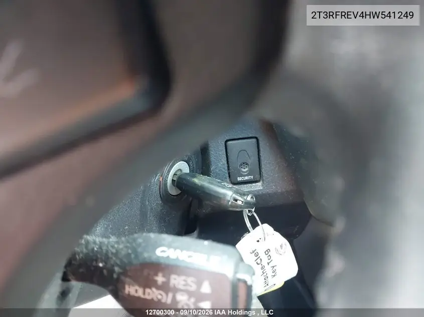 2017 TOYOTA RAV 4 VIN 2T3RFREV4HW541249 — фото 11