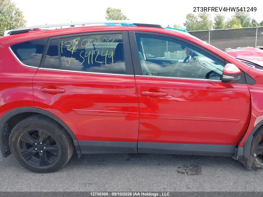 2017 TOYOTA RAV 4 VIN 2T3RFREV4HW541249 — фото 14
