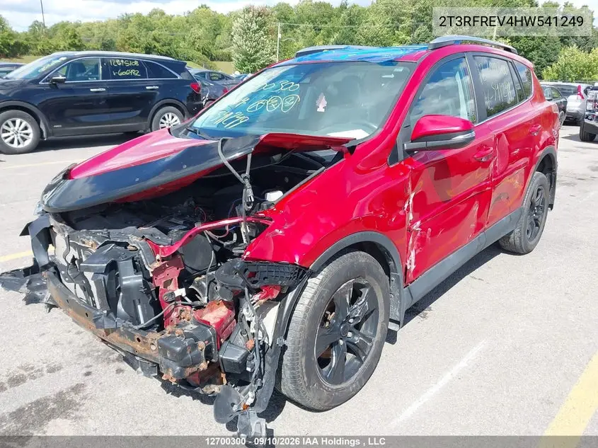 2017 TOYOTA RAV 4 VIN 2T3RFREV4HW541249 — фото 2