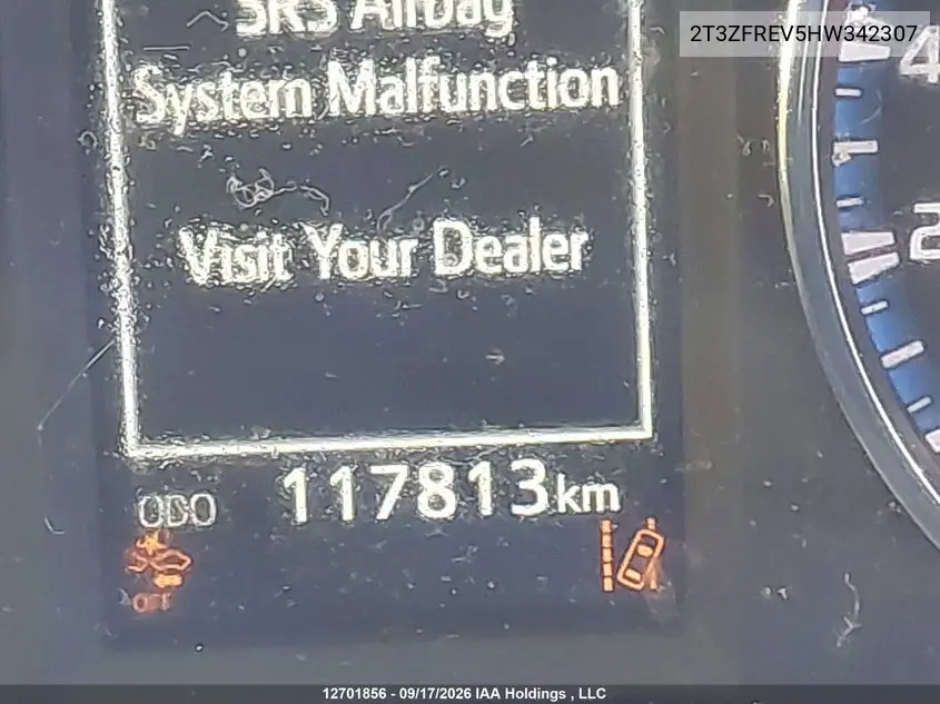 2017 TOYOTA RAV 4 VIN 2T3ZFREV5HW342307 — фото 16