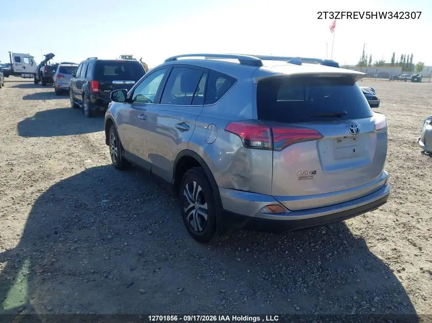 2017 TOYOTA RAV 4 VIN 2T3ZFREV5HW342307 — фото 3