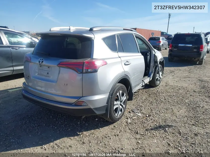 2017 TOYOTA RAV 4 VIN 2T3ZFREV5HW342307 — фото 4