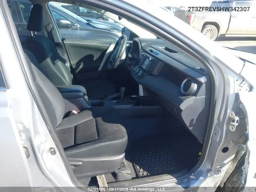 2017 TOYOTA RAV 4 VIN 2T3ZFREV5HW342307 — фото 5
