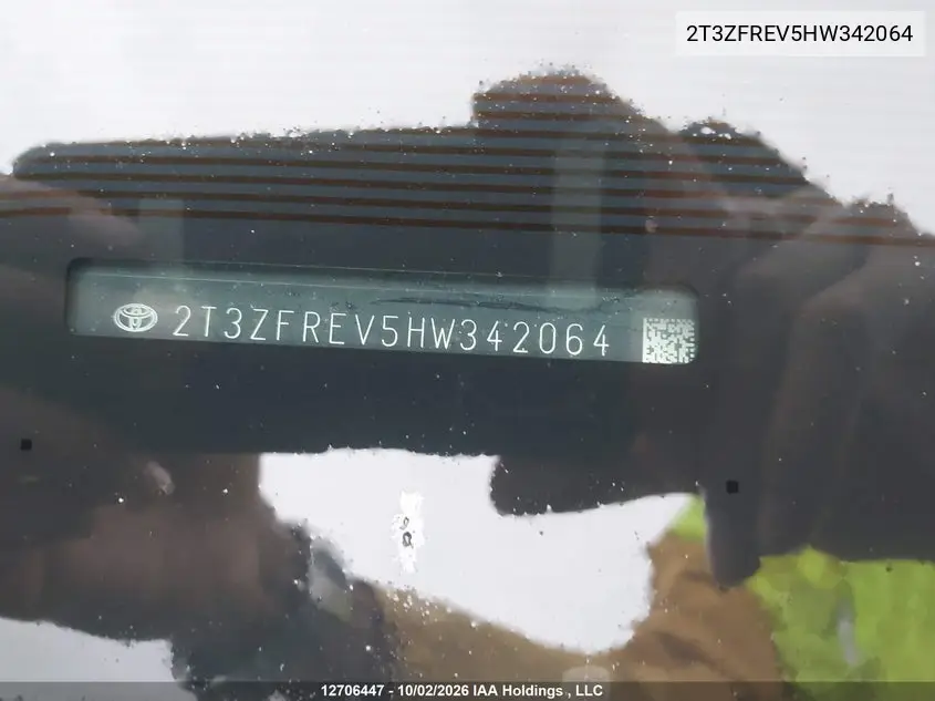 2017 TOYOTA RAV 4 VIN 2T3ZFREV5HW342064 — фото 18