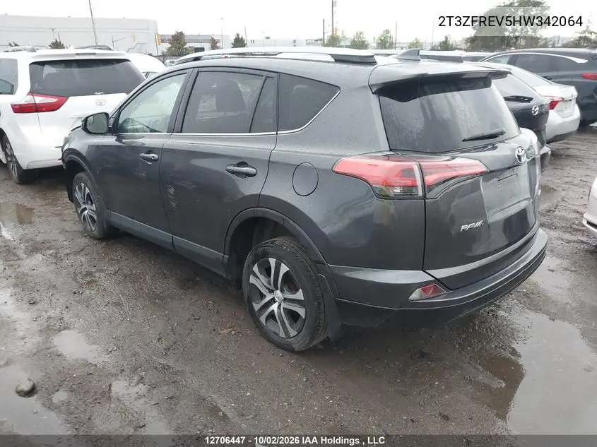 2017 TOYOTA RAV 4 VIN 2T3ZFREV5HW342064 — фото 3