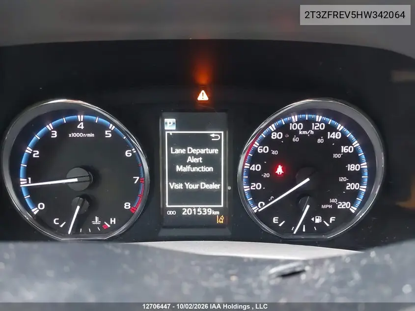 2017 TOYOTA RAV 4 VIN 2T3ZFREV5HW342064 — фото 7