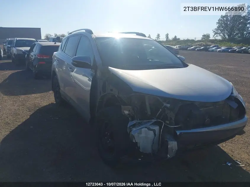 TOYOTA RAV 4 2017, VIN 2T3BFREV1HW666890
