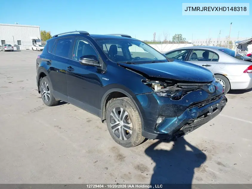 TOYOTA RAV 4 2017, VIN JTMRJREVXHD148318