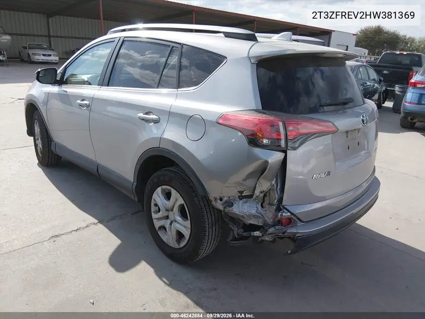 2017 TOYOTA RAV 4 VIN 2T3ZFREV2HW381369 — фото 3
