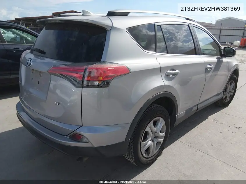 2017 TOYOTA RAV 4 VIN 2T3ZFREV2HW381369 — фото 4
