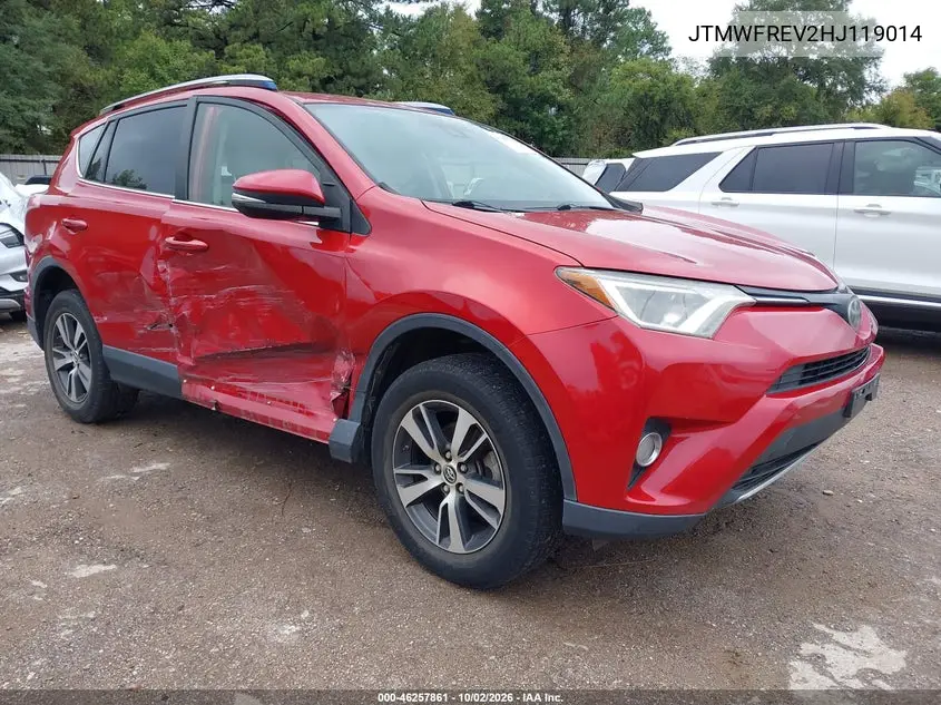 TOYOTA RAV 4 2017, VIN JTMWFREV2HJ119014