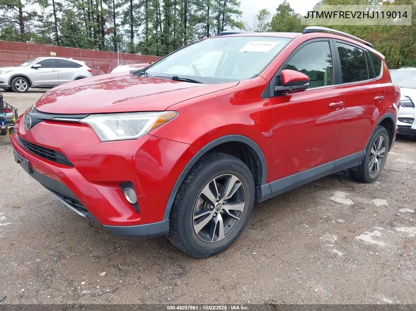 2017 TOYOTA RAV 4 VIN JTMWFREV2HJ119014 — фото 2
