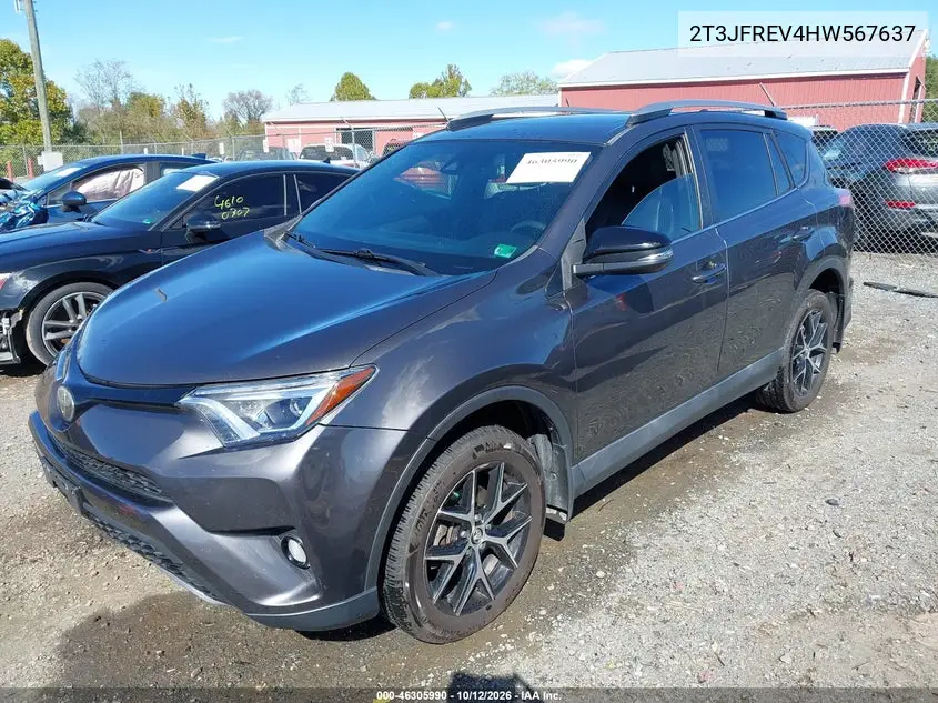 2017 TOYOTA RAV 4 VIN 2T3JFREV4HW567637 — фото 2