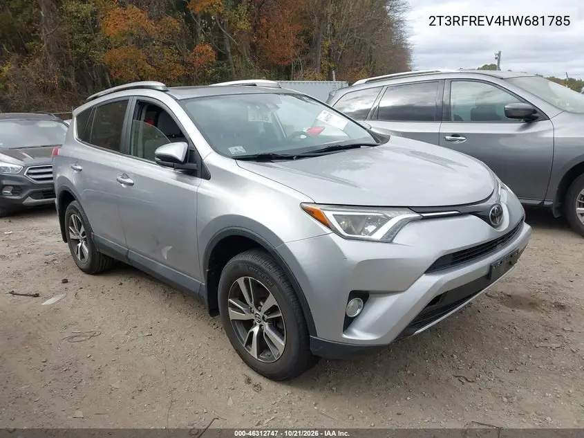 TOYOTA RAV 4 2017, VIN 2T3RFREV4HW681785