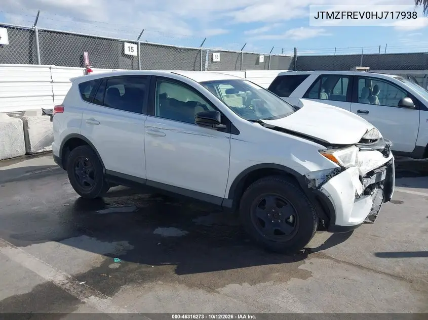 TOYOTA RAV 4 2017, VIN JTMZFREV0HJ717938