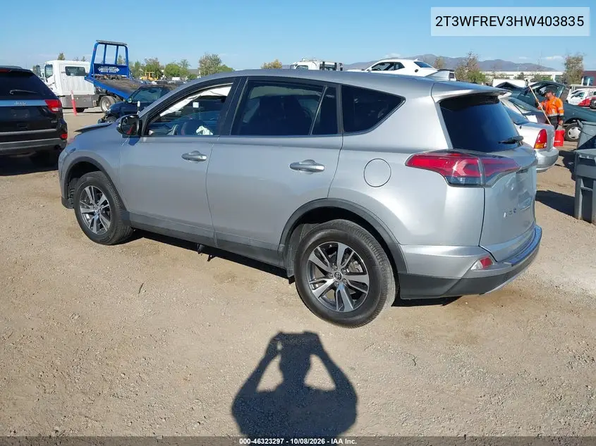 2017 TOYOTA RAV 4 VIN 2T3WFREV3HW403835 — фото 3