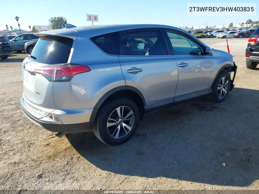 2017 TOYOTA RAV 4 VIN 2T3WFREV3HW403835 — фото 4