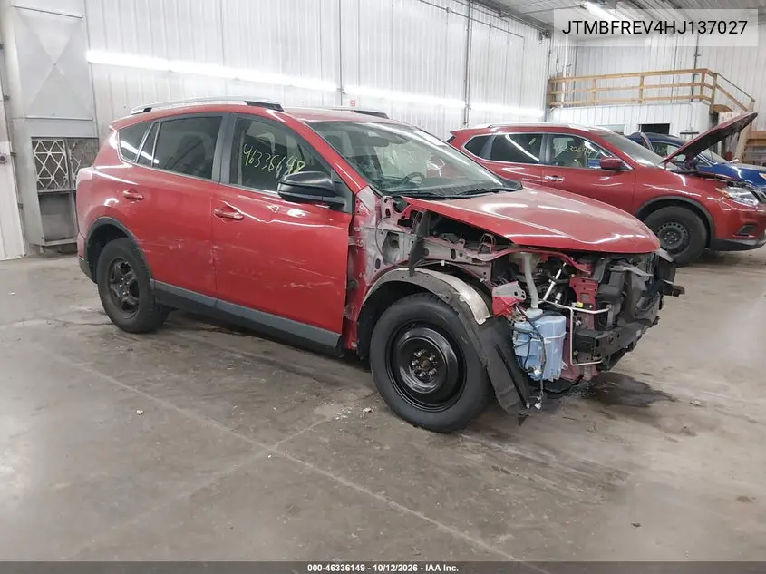 TOYOTA RAV 4 2017, VIN JTMBFREV4HJ137027