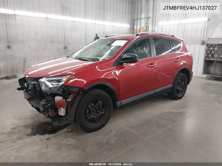2017 TOYOTA RAV 4 VIN JTMBFREV4HJ137027 — фото 2