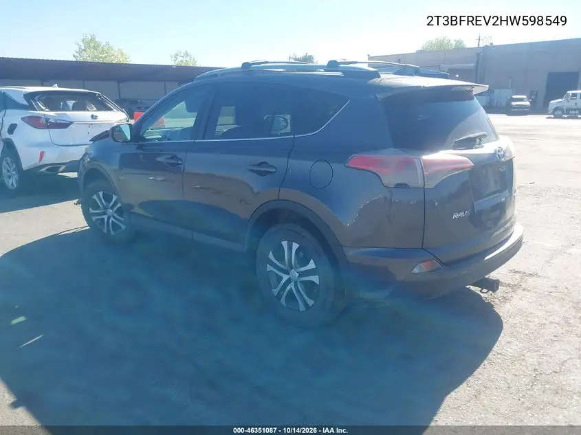 2017 TOYOTA RAV 4 VIN 2T3BFREV2HW598549 — фото 3
