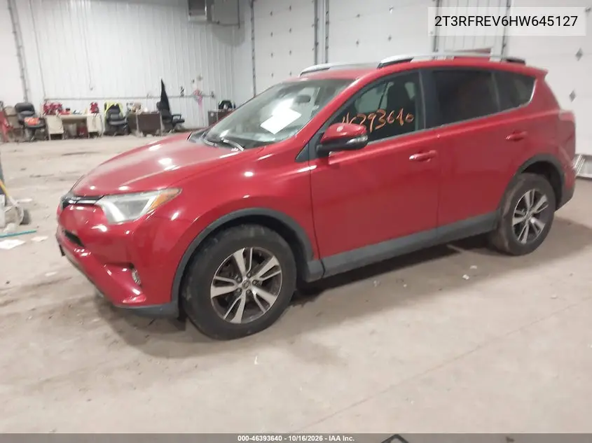 2017 TOYOTA RAV 4 VIN 2T3RFREV6HW645127 — фото 2