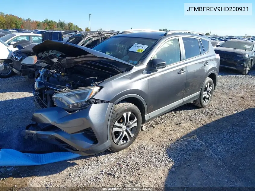2017 TOYOTA RAV 4 VIN JTMBFREV9HD200931 — фото 2