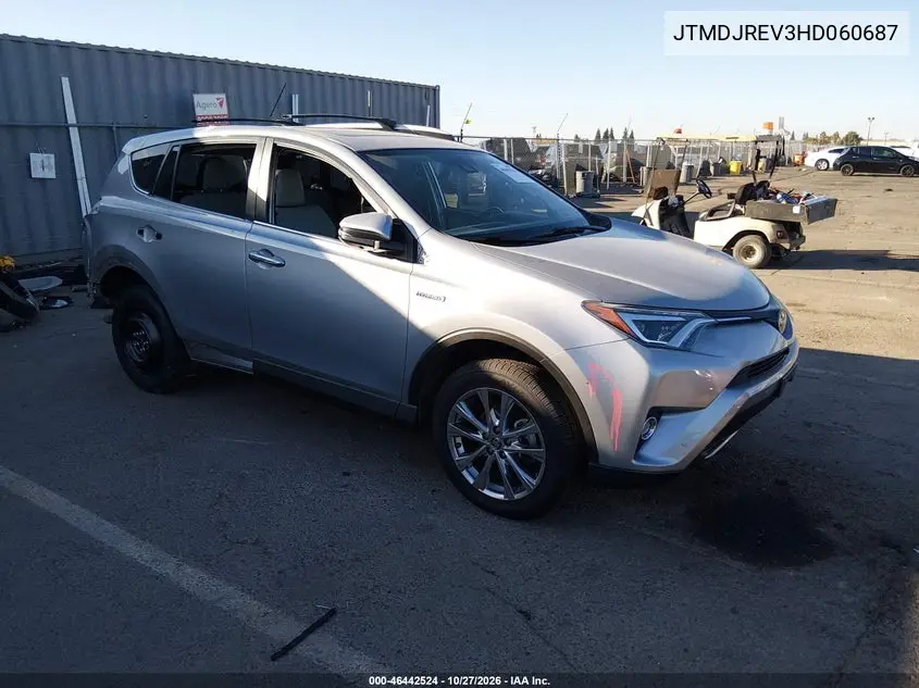 TOYOTA RAV 4 2017, VIN JTMDJREV3HD060687