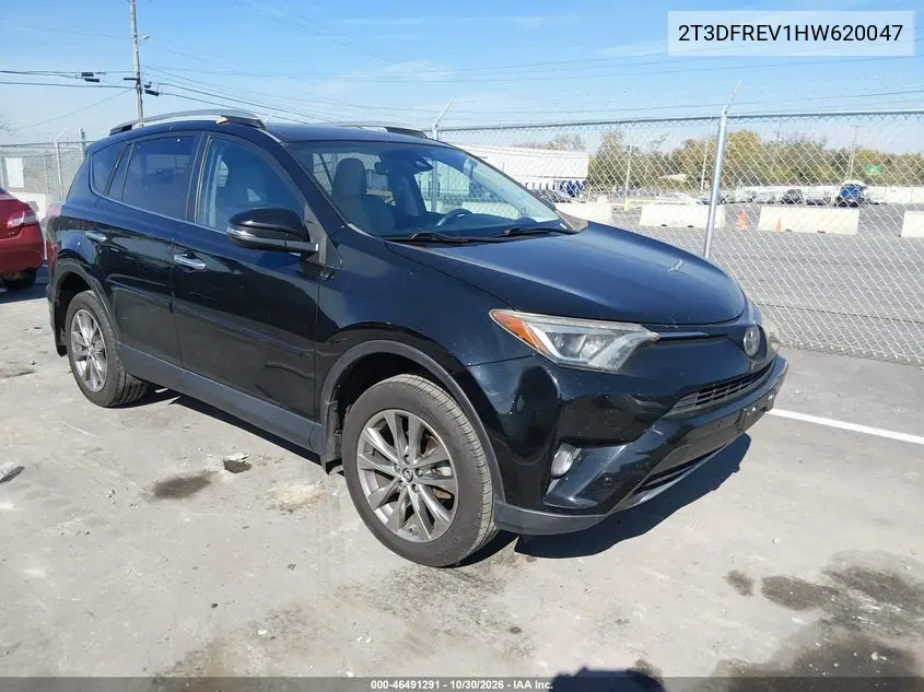 TOYOTA RAV 4 2017, VIN 2T3DFREV1HW620047