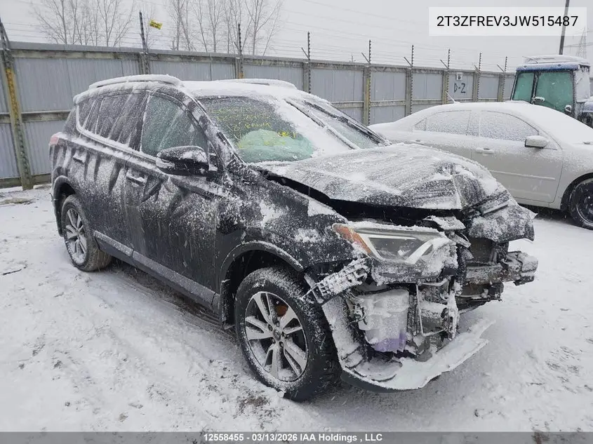 TOYOTA RAV 4 2018, VIN 2T3ZFREV3JW515487