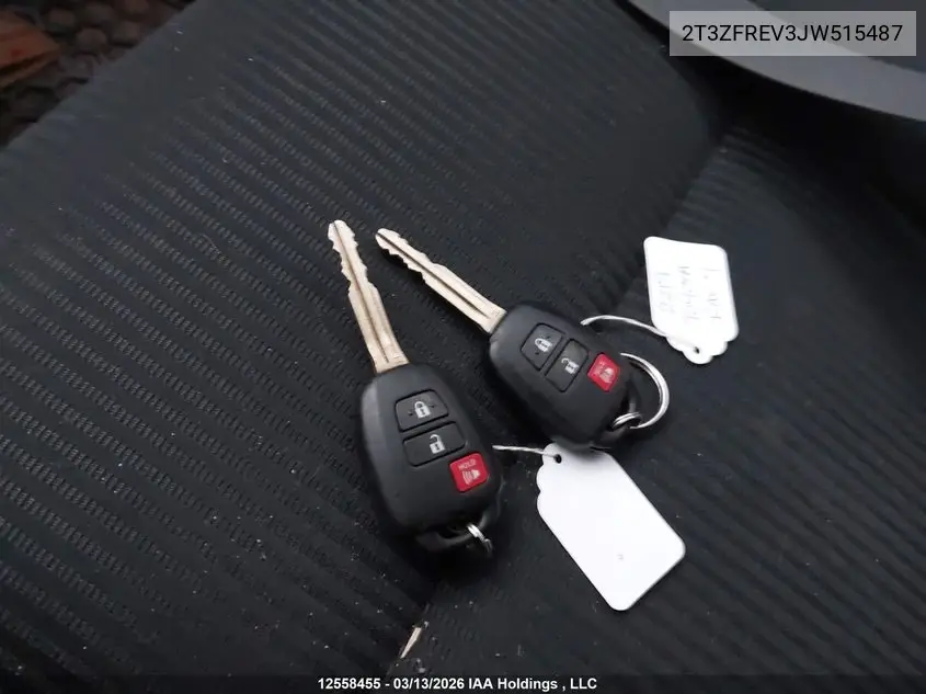 2018 TOYOTA RAV 4 VIN 2T3ZFREV3JW515487 — фото 11