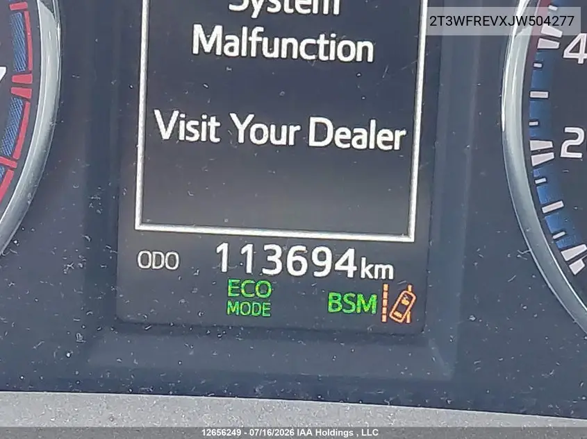 2018 TOYOTA RAV 4 VIN 2T3WFREVXJW504277 — фото 16