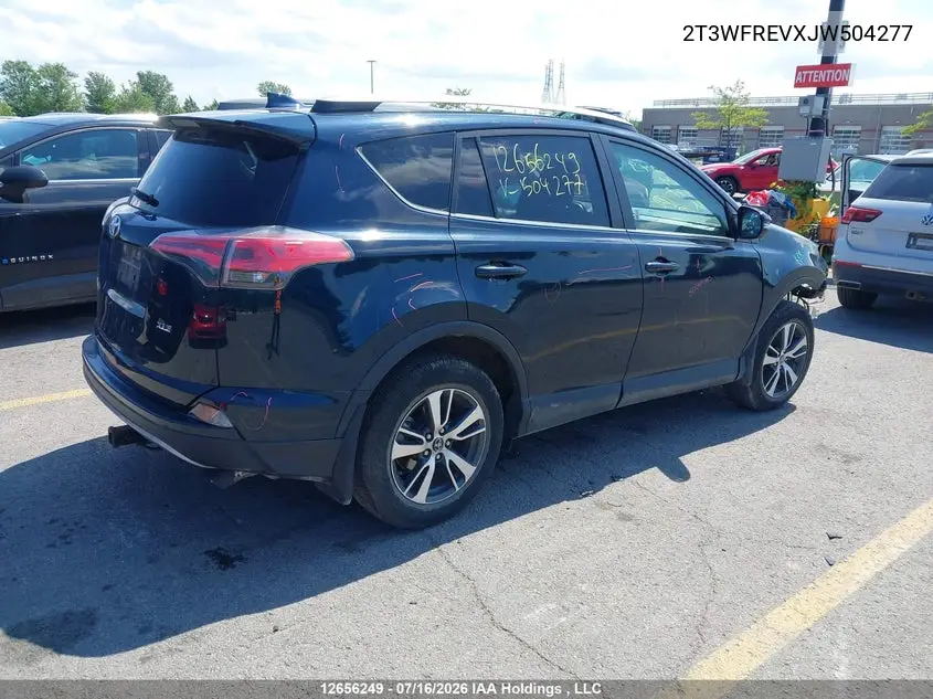 2018 TOYOTA RAV 4 VIN 2T3WFREVXJW504277 — фото 4