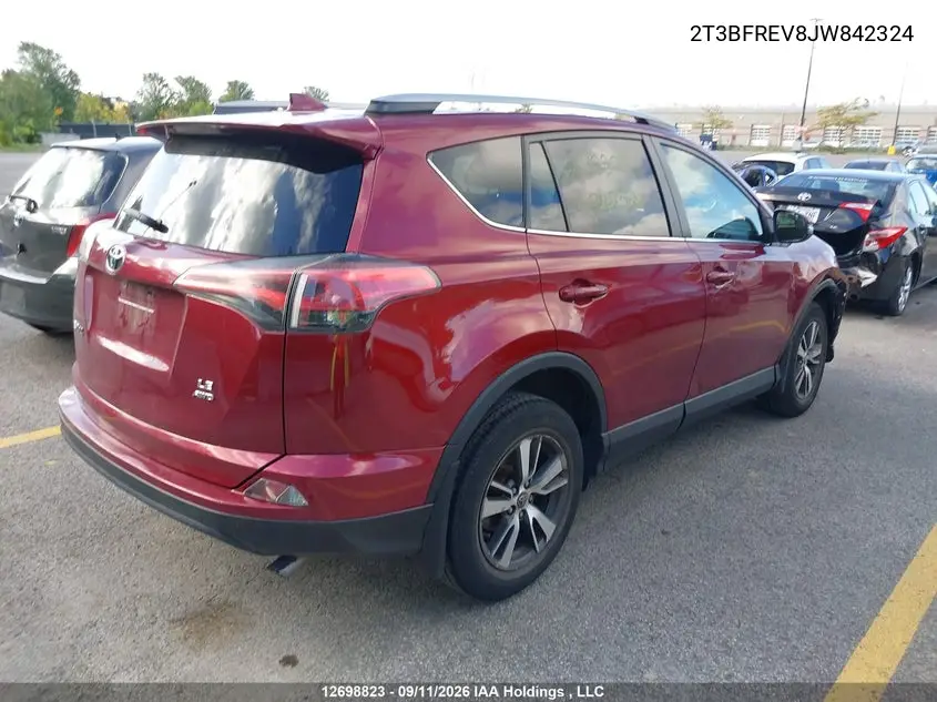 2018 TOYOTA RAV 4 VIN 2T3BFREV8JW842324 — фото 4