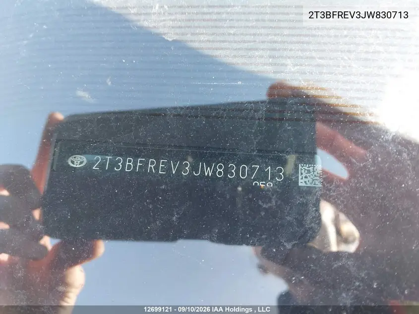 2018 TOYOTA RAV 4 VIN 2T3BFREV3JW830713 — фото 19