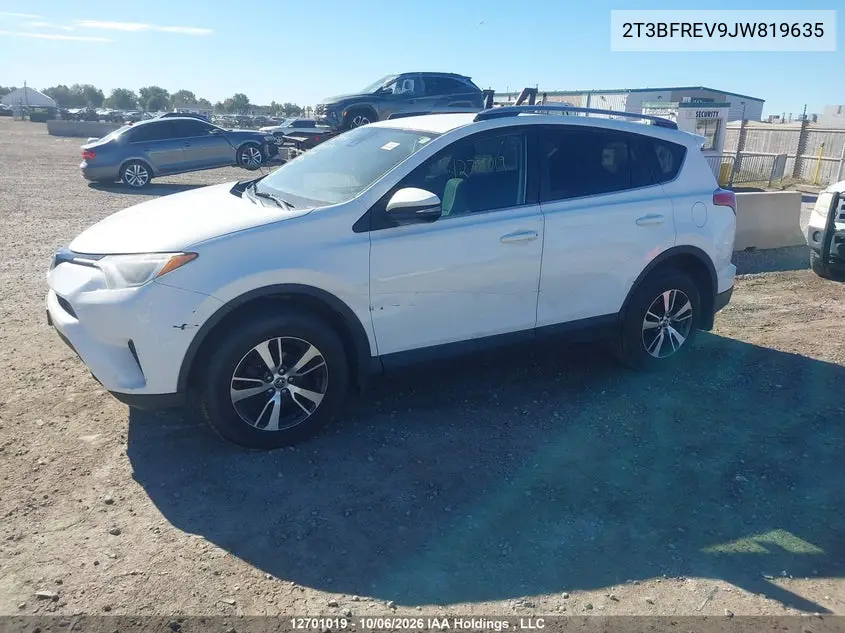 2018 TOYOTA RAV 4 VIN 2T3BFREV9JW819635 — фото 2