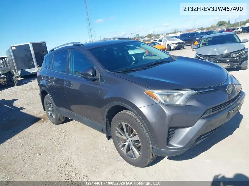 TOYOTA RAV 4 2018, VIN 2T3ZFREV3JW467490